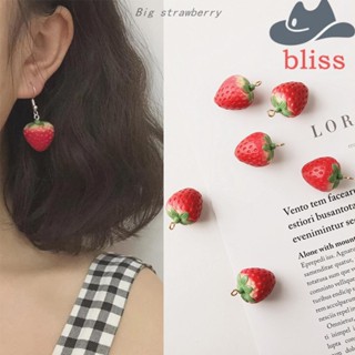 Bliss จี้พวงกุญแจเรซิ่น รูปผลไม้ DIY สําหรับทําเครื่องประดับ ต่างหู