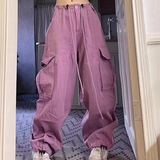 Massimo กางเกงขายาว กางเกง Retro Hip Hop Pants 2023 NEW Style 071709