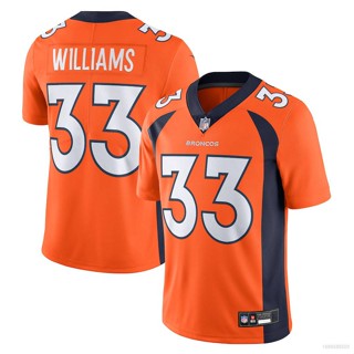 Yp2 เสื้อยืดลําลอง แขนสั้น พิมพ์ลาย NFL Denver Broncos Jersey Javonte Williams สีส้ม สําหรับผู้ชาย เหมาะกับการเล่นกีฬา PY2