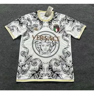 Fans * 2324 เสื้อฟุตบอลที่ระลึก Italian Versace คุณภาพสูง