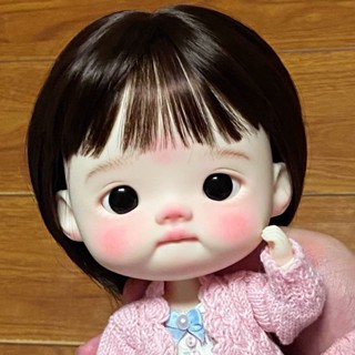 Bjd วิกผมบลายธ์ Qbaby หัวบ๊อบสั้น เส้นรอบวง ประมาณ 26 ซม. 1/6