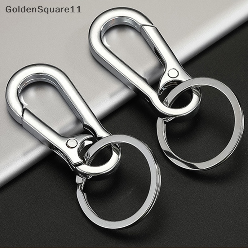 Goldensquare พวงกุญแจสเตนเลส หัวเข็มขัดน้ําเต้า ป้องกันการสูญหาย สําหรับผู้ชาย
