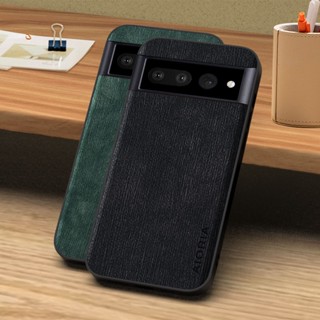 เคสโทรศัพท์มือถือหนัง ลายไม้ หรูหรา สําหรับ google Pixel 7 6 pro 7A 6A google 7 pro