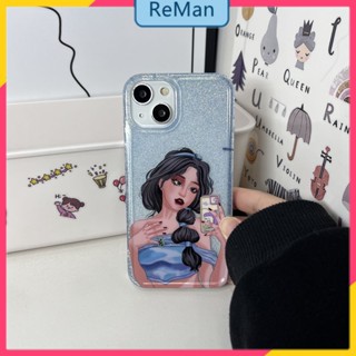 เคสโทรศัพท์มือถือ แบบกระจกสองชั้น ลายเด็กผู้หญิงเซลฟี่ สําหรับ Apple Iphone 14Promax 12 13 14Promax 14plus 13 12pro 11 pro max Xr Xs max 7 8 Plus 13 pro max 13 12 12pro 11promax