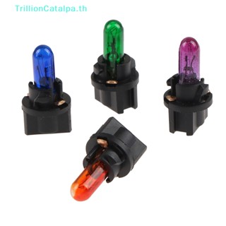 Trillioncatalpa หลอดไฟ Led T5 5 ดวง W1.2W สําหรับติดตกแต่งภายในรถยนต์ 10 ชิ้น