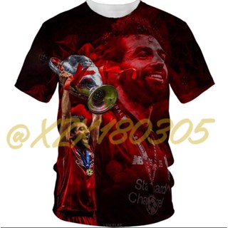 (ทั้งหมดในสต็อก Xzx180305) ใหม่ เสื้อยืด พิมพ์ลายฟุตบอล Liverpool FC 3D 17