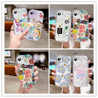 เคส realme c30 เคส realme c30s เคสโทรศัพท์มือถือแบบใส ลายครีม สําหรับ realme c30 realme c30s