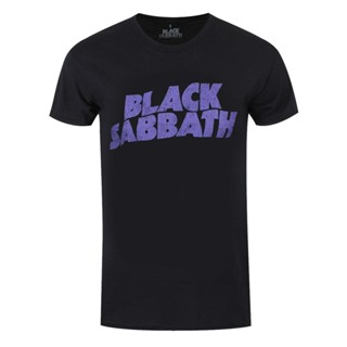 ขายดี เสื้อยืดลําลอง แขนสั้น พิมพ์ลายโลโก้ Sabbath สไตล์วินเทจ สําหรับผู้ชาย 783409