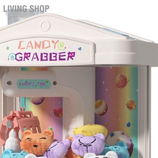 Living Shop มินิตุ๊กตา Grabber ของเล่น 10 ตุ๊กตา Eggshells 20 เหรียญเพลงมัลติฟังก์ชั่นตุ๊กตา Claw Machine สำหรับ Boy Girl