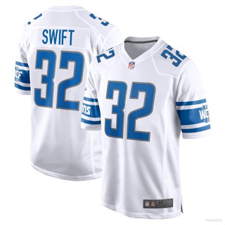 ใหม่ NFL Detroit Lion Game Jersey Andre Swift เสื้อยืดลําลอง แขนสั้น คอกลม พิมพ์ลาย NFL สําหรับผู้ชาย พลัสไซซ์