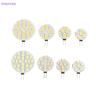 Maurcey หลอดไฟ LED 6 9 12 24 G4 DC12V 5050 SMD สีขาวอบอุ่น 1 ชิ้น