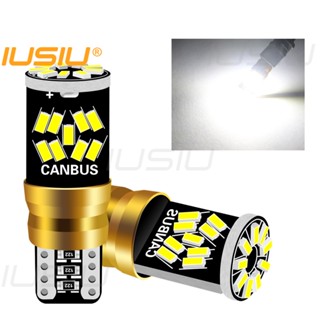 Iusiu หลอดไฟเลี้ยว LED T10 Pingo 27SMD 3014 W5W 12v สําหรับรถยนต์ รถจักรยานยนต์