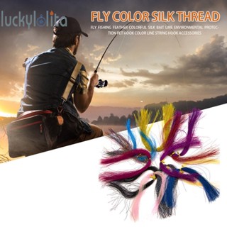 100 ชิ้น Fly Tying วัสดุตกปลา รอก ผ้าไหม เหยื่อ ขนนก สายเบ็ด [luckylolita.th]