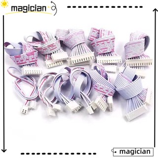 Mag สายเคเบิลเชื่อมต่อ 6P 7P 8P 9P 10P 11P 12P คุณภาพสูง สีแดง และสีขาว XH2.54 มม. ความยาวสาย 30 ซม. ปลั๊ก XH2.54 5 ชิ้น