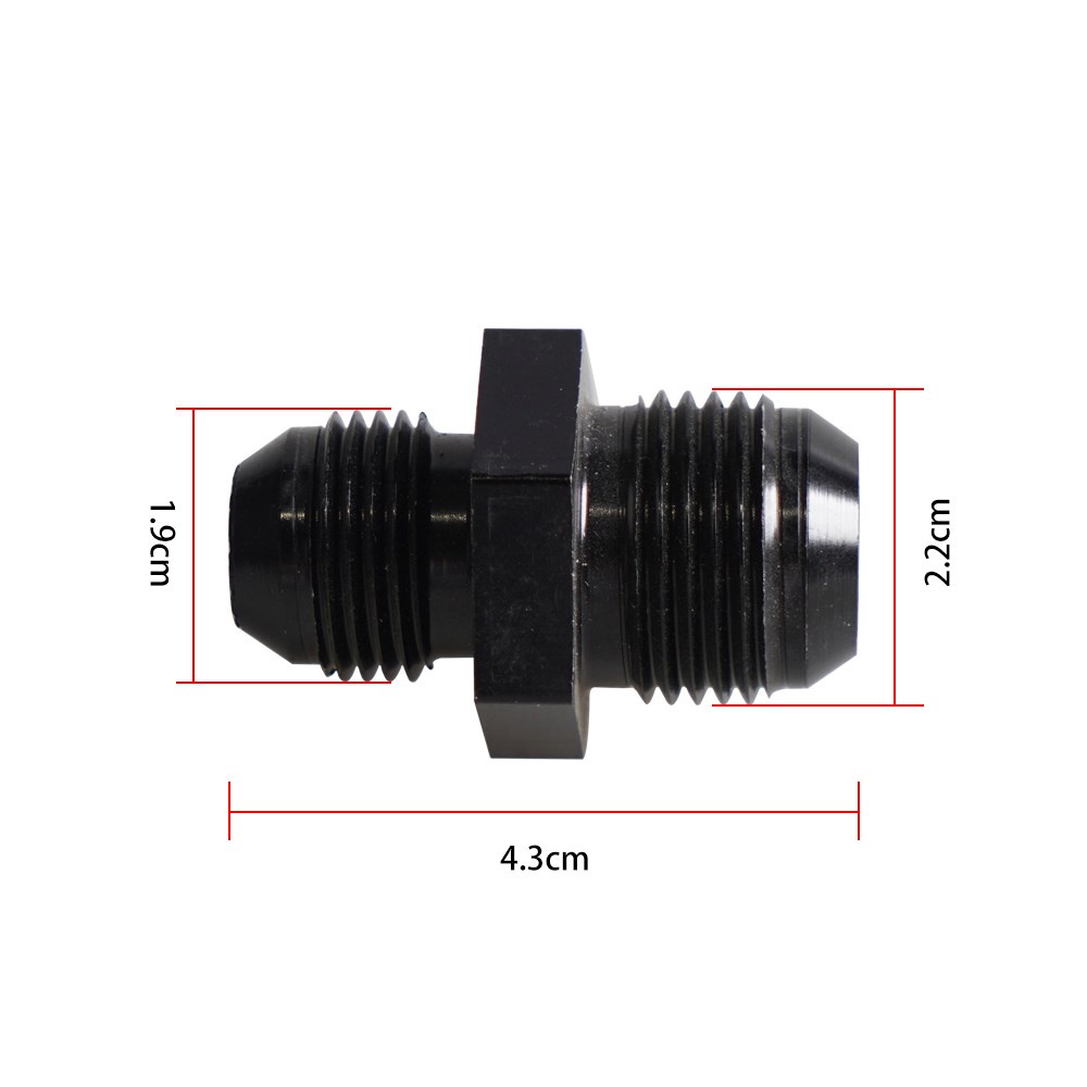 SADE อะแดปเตอร์ข้อต่อท่อน้ํามันเชื้อเพลิง อลูมิเนียม AN4 AN6 AN8 AN10 TF-AN4-AN4 - รูปที่ 2