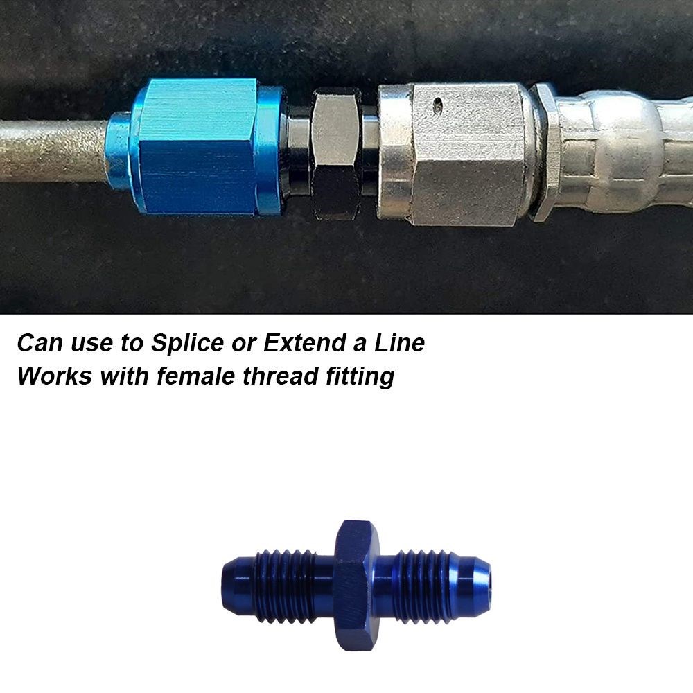 SADE อะแดปเตอร์ข้อต่อท่อน้ํามันเชื้อเพลิง อลูมิเนียม AN4 AN6 AN8 AN10 TF-AN4-AN4 - รูปที่ 3