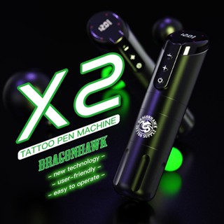 Dragonhawk X2 ปากกาสักถาวร แบบไร้สาย ความจุสูง ชาร์จเร็ว สําหรับผู้เริ่มต้น