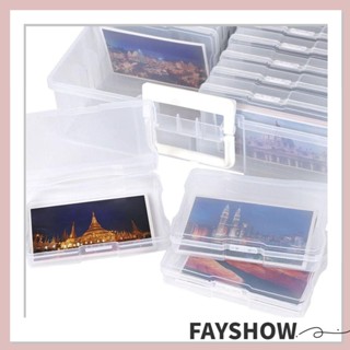 Fay กล่องเก็บรูปภาพ XL จัมโบ้ 16 กล่องด้านใน งานฝีมือ อัลบั้มคอนเทนเนอร์