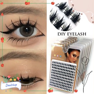 Dealshop ขนตาปลอม 10 แถว D Curl Segment Lashes Manga คลัสเตอร์ขนตาปลอม