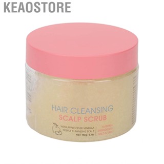 Keaostore Hair Cleansing Scalp Scrub  Apple Cider Sea Salt Exfoliating Shine Clarifying  for Oily