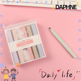 DAPHNE ปากกามาร์กเกอร์ไฮไลท์ เครื่องเขียน สําหรับนักเรียน สํานักงาน มี 6 ชิ้น ต่อชุด