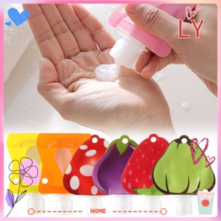 ✧LY-HOME✧ Foldable Shampoo Container bag Liquid  Cosmetic dispensing bag Cosmetic Bottle Empty Container Portable Fruit Lotion Empty Bottle  Shower  Bath tool Travel accessories