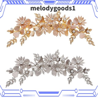 MELODYGOODS1 ที่คาดผม โลหะผสม ประดับคริสตัล เหมาะกับของขวัญ สําหรับเจ้าสาว