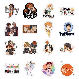 Bhy 100 ชิ้น อนิเมะ Haikyuu !! สติกเกอร์ PVC กันน้ํา ลายการ์ตูนอนิเมะ Doodle เหมาะกับของขวัญ สําหรับติดตกแต่งรถเข็นเด็ก และรถยนต์