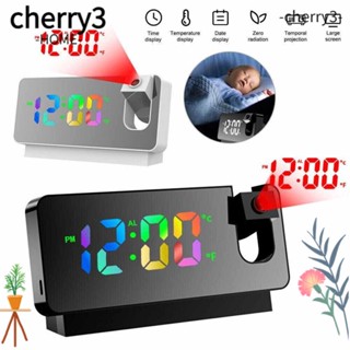 Cherry3 นาฬิกาปลุกดิจิทัล มีไฟ LED ตั้งเวลาได้ อเนกประสงค์