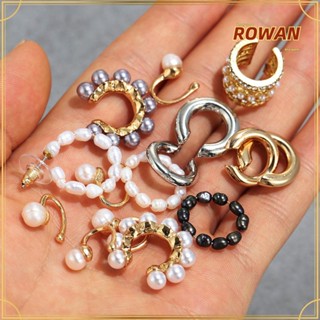 ROWANS Cz เครื่องประดับต่างหู ไม่ต้องเจาะ ประดับเพทาย