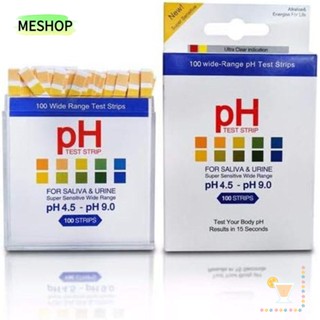 Me แถบกระดาษทดสอบค่า pH 100ct 4.5-9.0 ความแม่นยําสูง สําหรับความเป็นกรดและความเป็นด่าง