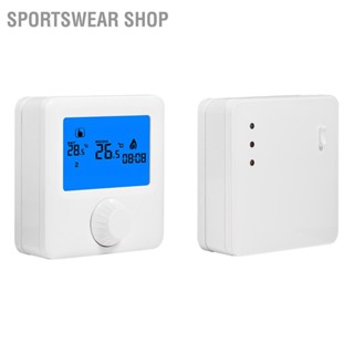 Sportswear Shop  Digital LCD RF Wireless Heating Thermostat Temperature Controller สำหรับหม้อไอน้ำแบบแขวนผนัง