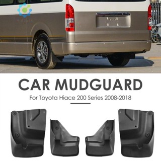 บังโคลนรถยนต์ สําหรับ Toyota Hiace 200 Series 2008-2018 4 ชิ้น ต่อชุด [Hidduck.th]