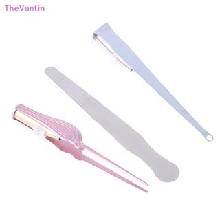 Thevantin เครื่องมือกําจัดหินหู ขี้ผึ้ง ไฟ LED ตันซิล หินกําจัด สเตนเลส ทําความสะอาดปาก