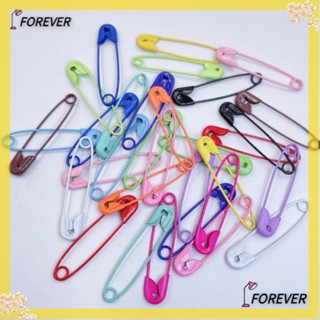 Forever เข็มเย็บผ้า ชุบนิกเกิล หลากสี 100 ชิ้น สุ่มสี 100 ชิ้น