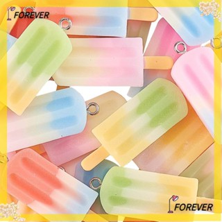 Forever จี้เรซิ่น รูปไอศกรีม สีรุ้ง 7 สี หนา 5.5 มม. ยาว 41.5 มม. รูกว้าง 2 มม. กว้าง 14.5 มม. สําหรับงานฝีมือ DIY 35 ชิ้น