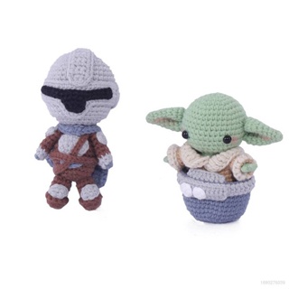 Hqy2 ตุ๊กตาผ้าวูลถักนิตติ้ง ลาย Star Wars The Mandalorian Baby Yoda Grogu ของขวัญ สําหรับเด็ก MY2