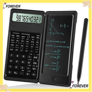 Forever เครื่องคิดเลขทางวิทยาศาสตร์ หน้าจอ LCD พับได้ พร้อมปากกาสไตลัส ขนาดใหญ่