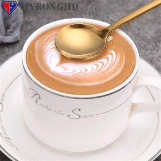 Myronghd ช้อนกาแฟ ทรงกลม ขนาดเล็ก สไตล์นอร์ดิก สําหรับขนมหวาน