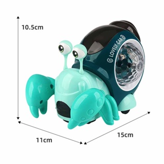 hermit crab electric Toy Universal wheel Car With Light Music kid’s Birthday Gifts for Boys Baby