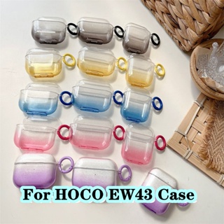  พร้อมส่ง! สําหรับ HOCO. เคสหูฟัง แบบนิ่ม สีม่วง และสีชมพู สําหรับ HOCO EW43 EW43