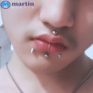 Martin สตั๊ดปากปลอม สร้างสรรค์ เท่ สเตนเลส ผู้ชาย พร้อมสติกเกอร์ ไม่ต้องเจาะ เครื่องประดับ