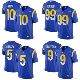 เสื้อยืด ลายทีมชาติฟุตบอล Ani NFL Los Angeles Rams Jersey Ramsey Donald Stafford Kupp พลัสไซซ์