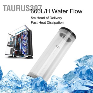 Taurus307 เส้นผ่านศูนย์กลาง 50 ม. และถังน้ำหล่อเย็นคอมพิวเตอร์ยาว 160 มม. 800L / H Water Flow Mini DC Pump