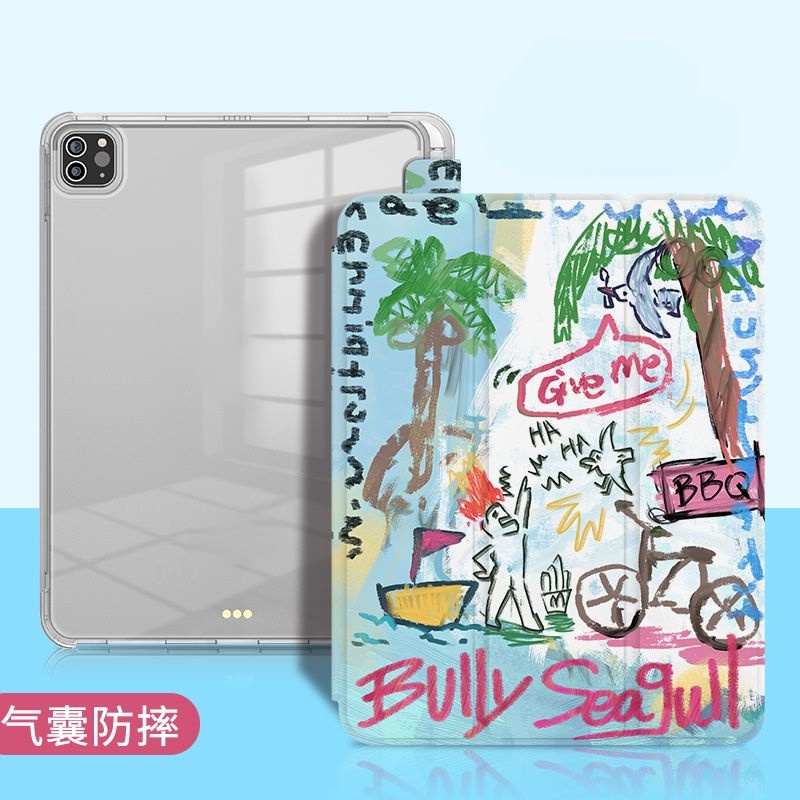 Gen10 2022 เคส แบบใส ลายกราฟฟิตี้แมว พร้อมช่องใส่ปากกา รูปที่ 5