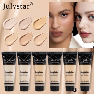 Julystar Matte Liquid Foundation Oil Control Waterproof Anti-sweat Hydrating Long-last Full Coverage Concealer Face Beauty Cosmetics 【elle20181_th】