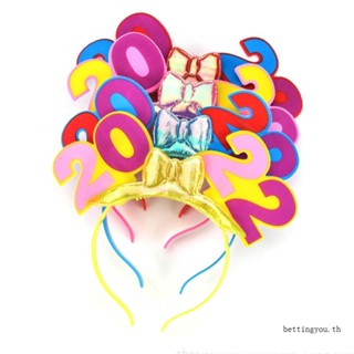 Bettingyou ที่คาดผม แบบกระพริบเรืองแสง สําหรับปาร์ตี้ปีใหม่ 2022