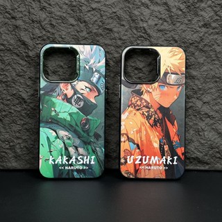 เคสโทรศัพท์มือถือ ลายการ์ตูนนารูโตะ Kakashi Uzumaki สร้างสรรค์ สีเงิน สําหรับ iPhone 14 Pro Max 13 12 Pro Max 11