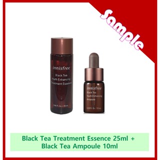 [SAMPLE] Innisfree Black Tea Youth Enhancing Synergy Duo Kit (เอสเซนส์ชาดํา 25 มล. + หลอดชาดํา 10 มล.) #26