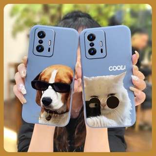 Solid color phone case Phone Case For Xiaomi 11T/11T Pro Cartoon Lens bump protection Skin feel silicone Simplicity